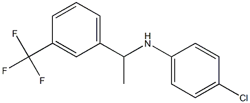 4-chloro-N-{1-[3-(trifluoromethyl)phenyl]ethyl}aniline Structure