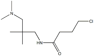 4-chloro-N-{2-[(dimethylamino)methyl]-2-methylpropyl}butanamide 化学構造式