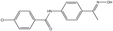 4-chloro-N-{4-[1-(hydroxyimino)ethyl]phenyl}benzamide 结构式