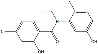 4-chloro-N-ethyl-2-hydroxy-N-(5-hydroxy-2-methylphenyl)benzamide|