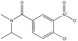 4-chloro-N-methyl-3-nitro-N-(propan-2-yl)benzamide 结构式