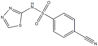 4-cyano-N-(1,3,4-thiadiazol-2-yl)benzene-1-sulfonamide