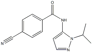 4-cyano-N-(1-isopropyl-1H-pyrazol-5-yl)benzamide Struktur