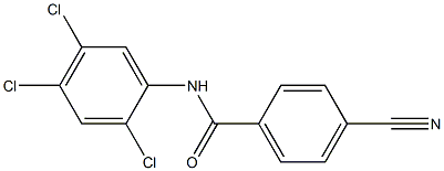 4-cyano-N-(2,4,5-trichlorophenyl)benzamide 结构式