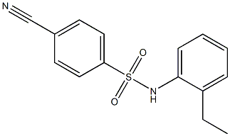 4-cyano-N-(2-ethylphenyl)benzenesulfonamide Struktur
