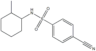 4-cyano-N-(2-methylcyclohexyl)benzene-1-sulfonamide Struktur
