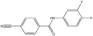 4-cyano-N-(3,4-difluorophenyl)benzamide Struktur