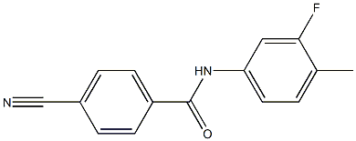 4-cyano-N-(3-fluoro-4-methylphenyl)benzamide