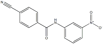 4-cyano-N-(3-nitrophenyl)benzamide 化学構造式