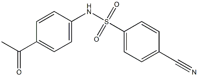 4-cyano-N-(4-acetylphenyl)benzene-1-sulfonamide|