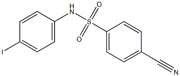 4-cyano-N-(4-iodophenyl)benzene-1-sulfonamide Struktur
