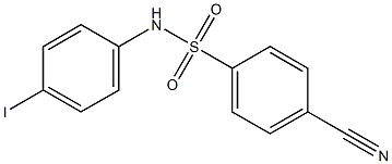 4-cyano-N-(4-iodophenyl)benzene-1-sulfonamide 结构式