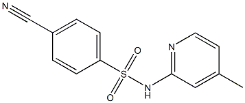 4-cyano-N-(4-methylpyridin-2-yl)benzene-1-sulfonamide