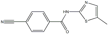 4-cyano-N-(5-methyl-1,3-thiazol-2-yl)benzamide