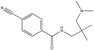 4-cyano-N-[3-(dimethylamino)-2,2-dimethylpropyl]benzamide Struktur