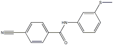 4-cyano-N-[3-(methylthio)phenyl]benzamide