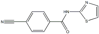 4-cyano-N-1,3-thiazol-2-ylbenzamide 结构式