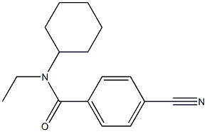4-cyano-N-cyclohexyl-N-ethylbenzamide Struktur