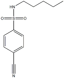 4-cyano-N-pentylbenzenesulfonamide Structure
