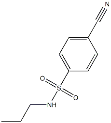 4-cyano-N-propylbenzenesulfonamide,,结构式