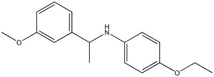 4-ethoxy-N-[1-(3-methoxyphenyl)ethyl]aniline,,结构式