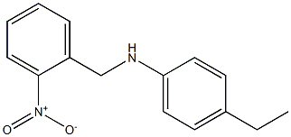 4-ethyl-N-[(2-nitrophenyl)methyl]aniline Structure