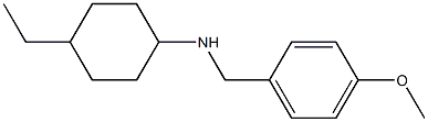 4-ethyl-N-[(4-methoxyphenyl)methyl]cyclohexan-1-amine 化学構造式