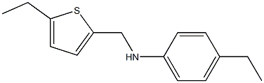 4-ethyl-N-[(5-ethylthiophen-2-yl)methyl]aniline Structure