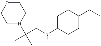 4-ethyl-N-[2-methyl-2-(morpholin-4-yl)propyl]cyclohexan-1-amine Struktur