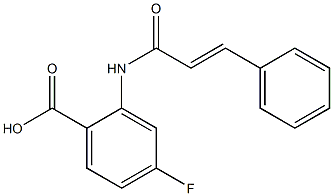 4-fluoro-2-(3-phenylprop-2-enamido)benzoic acid