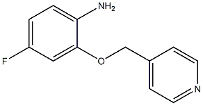 4-fluoro-2-(pyridin-4-ylmethoxy)aniline Structure