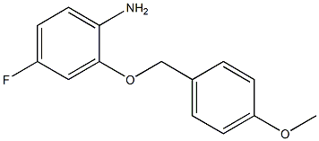 4-fluoro-2-[(4-methoxyphenyl)methoxy]aniline Structure