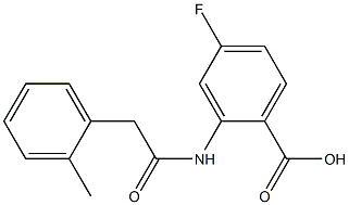 4-fluoro-2-[2-(2-methylphenyl)acetamido]benzoic acid