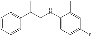 4-fluoro-2-methyl-N-(2-phenylpropyl)aniline,,结构式