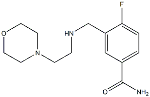 4-fluoro-3-({[2-(morpholin-4-yl)ethyl]amino}methyl)benzamide Structure