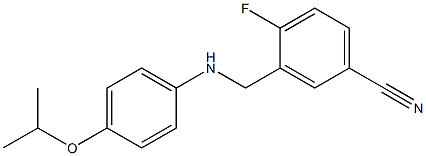  4-fluoro-3-({[4-(propan-2-yloxy)phenyl]amino}methyl)benzonitrile