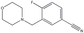 4-fluoro-3-(morpholin-4-ylmethyl)benzonitrile 结构式