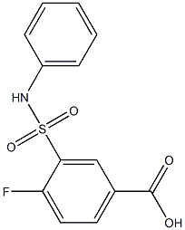 4-fluoro-3-(phenylsulfamoyl)benzoic acid