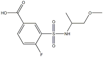 4-fluoro-3-[(1-methoxypropan-2-yl)sulfamoyl]benzoic acid