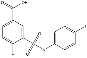 4-fluoro-3-[(4-iodophenyl)sulfamoyl]benzoic acid|