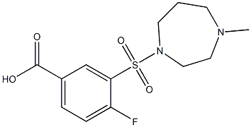 4-fluoro-3-[(4-methyl-1,4-diazepane-1-)sulfonyl]benzoic acid