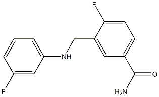 4-fluoro-3-{[(3-fluorophenyl)amino]methyl}benzamide