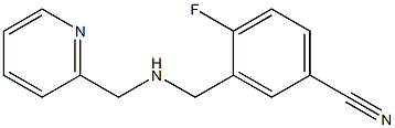 4-fluoro-3-{[(pyridin-2-ylmethyl)amino]methyl}benzonitrile|