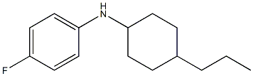 4-fluoro-N-(4-propylcyclohexyl)aniline 化学構造式