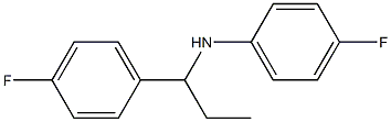 4-fluoro-N-[1-(4-fluorophenyl)propyl]aniline,,结构式