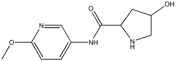 4-hydroxy-N-(6-methoxypyridin-3-yl)pyrrolidine-2-carboxamide Structure