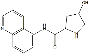 4-hydroxy-N-(quinolin-5-yl)pyrrolidine-2-carboxamide Structure