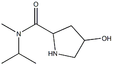 4-hydroxy-N-methyl-N-(propan-2-yl)pyrrolidine-2-carboxamide Structure