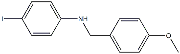 4-iodo-N-[(4-methoxyphenyl)methyl]aniline Struktur