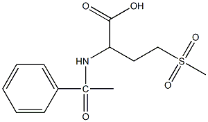 4-methanesulfonyl-2-(1-phenylacetamido)butanoic acid|